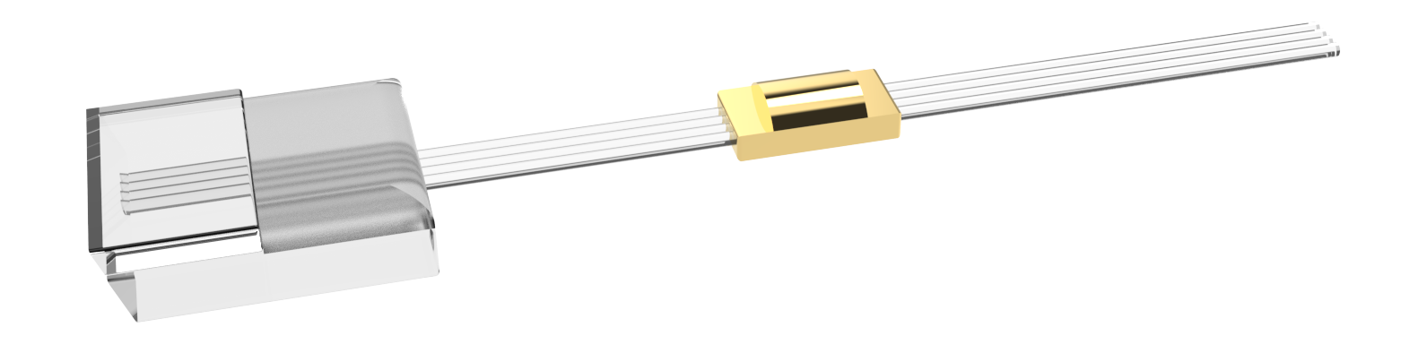 Fiber ribbon with irregular 穿通件